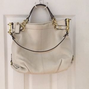 Coach Off-White Pebble Handbag